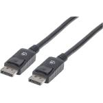 Manhattan Кабел „Манхатън - DisplayPort към DisplayPort (DisplayPort 1.2, 4K/60 Hz, 10 м, черен) 354134 (354134)