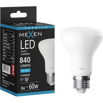 Mexen Nova LED крушка E27, R63, 8W, Студена - 6500K, 840 lm - L104-E27-0865-01 (L104-E27-0865-01)