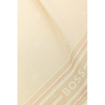BOSS Памучен шал boss в бежово с десен 50539442 (50539442)
