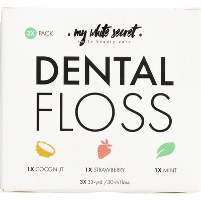 My White Secret Floss zubní nit 3 × 30 m – Hledejceny.cz