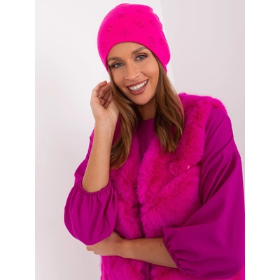 Wool Fashion Italia čepice AT-CZ-2325.96 Růžová tmavě