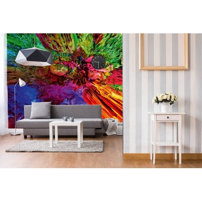 DIMEX ART Самозалепваща се флизелинова фототапета цветни сталактити 375 x 250 см