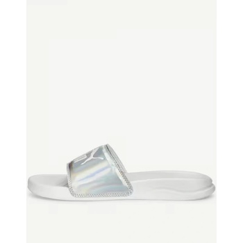 PUMA Popcat 20 Irridescent Slides White