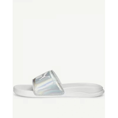 PUMA Popcat 20 Irridescent Slides White
