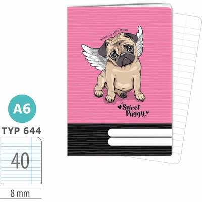 ARGUS Zošit A6 TYP 644 Puggy