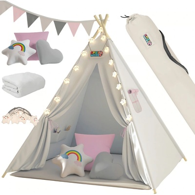 ZahradnyNabytok.org Detský stan Teepee 160x120x120cm ružový