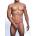Мъжки прашки с тънки ластици, минималистични - MOB Tear Thong Red L/XL (D-243480)