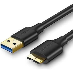 UGREEN Кабел USB 3.0 USB-A към Micro B USB 3.0, 5 Gbps, M/M, 2 m, черен 10843 (10843)