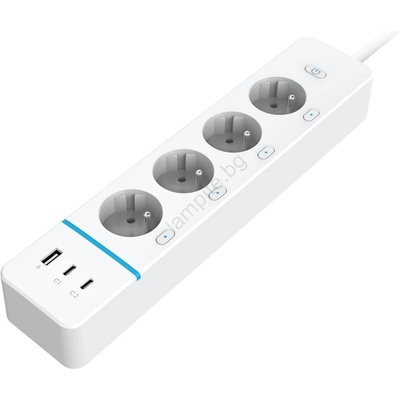 Immax 07821L - Разклонител NEO LITE Smart с 4 AC гнезда + 1x USB + 2x USB-C, Wi-Fi (IM1543)