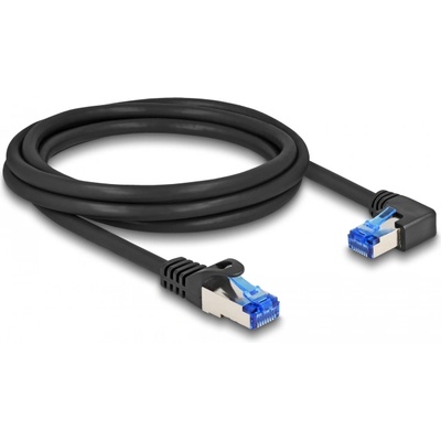 Delock RJ45 мрежов кабел Cat. 6A S/FTP прав/десен 2 m черен (80223) DL80223 (DL80223)