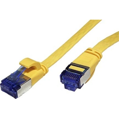 Value 21.99.2135 FTP patch, kat. 6a, plochý, 5m, žlutý