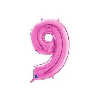 UNIQUE Nafukovací číslice Fuchsia 66 cm 26 9