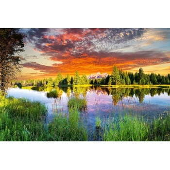 DIMEX ART s. r. o Флизелинов фототапет река снейк в уайоминг 375 x 250 см