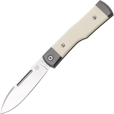 Fox Fox z nerezové oceli M390 s čepelí v saténové úpravě, rukojeť z Micarta Bone FX-5