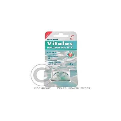 Vitalos balzam na pery vitamínový UV+15 Neutral 4,5 g