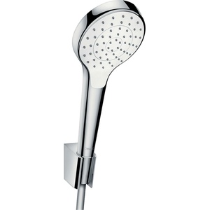Hansgrohe Croma Select S - Комплект от душ-глава, държач и маркуч, EcoSmart, бял/хром 28096400 (28096400)