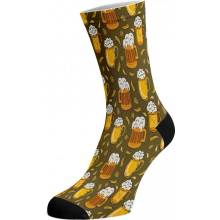 Walkee BEERS bavlnené potlačené veselé ponožky