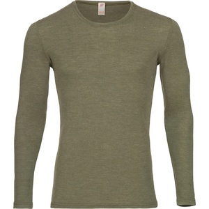 Engel Мъжко копринено термобельо Engel Shirt L/S Merino base layer - Olive - размер 50/52 (EU) (014-0745-0613)