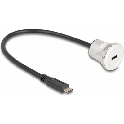 Delock 88183 USB-C USB-C ® zástrčka USB-C ® zásuvka 0,3m černý