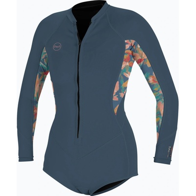 Dámsky O'Neill Bahia 2/1 Front Zip Short Spring Copen blue/painted tropics/copen blue