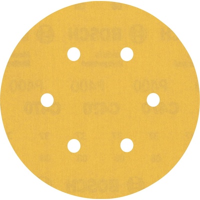 Bosch Brúsny papier EXPERT C470 so 6 otvormi pre excentrické brúsky, 150 mm, zrnitosť 400, 50 ks 2608900925
