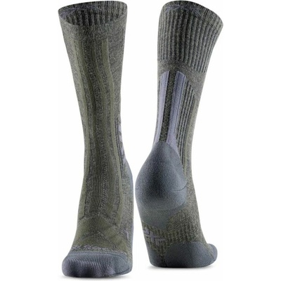 X Bionic Trekking Perform Merino Crew moss green x black turistické
