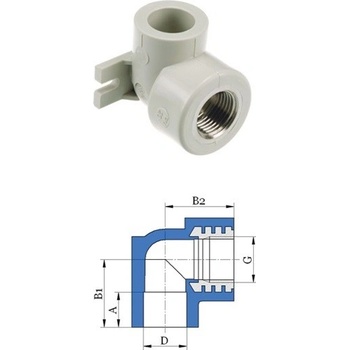 PPR Nástenka 20x1/2"