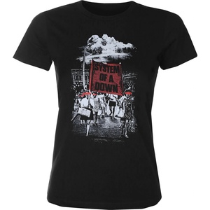 HYBRIS дамска тениска System Of A Down - Banner March - Black - HYBRIS - WMX-5-SOAD009-BK
