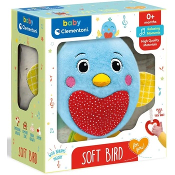 Clementoni Плюшена играчка Celementoni Baby - Музикално пиле (17794)