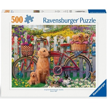 Ravensburger Puzzle Cute Dogs In The Garden 500p (12000209)