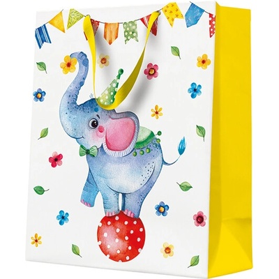 PAW Dárková taška CIRCUS ELEPHANT, velká 26,5x33x13,5 cm