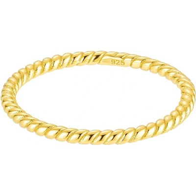 Olivie Stříbrný zatočený prsten GOLD 8839