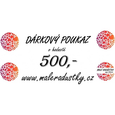 Dárkový poukaz v hodnotě 500,-