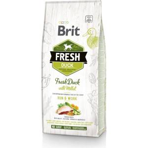 Brit Fresh Патица и просо за възрастни кучета Run & Work 12кг