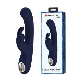 Boss of Toys Pretty Love Lamar Blue Dual Action Intimate Device, LCD, Waterproof, Silicone