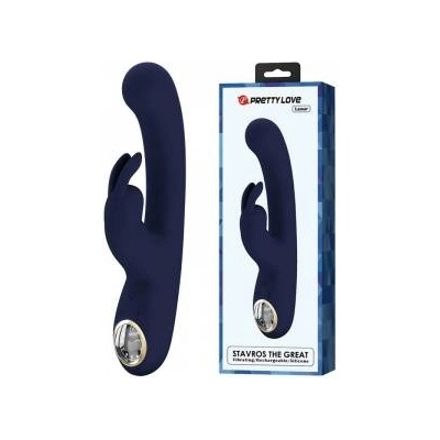 Boss of Toys Pretty Love Lamar Blue Dual Action Intimate Device, LCD, Waterproof, Silicone