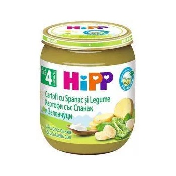 HiPP Био пюре от картофи със спанак и зеленчуци hipp, 4+ месеца, 125гр