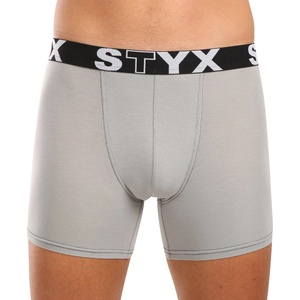 Styx Мъжки боксерки Styx long спортна гума светлосиви Styx | Siv | МЪЖЕ | XL
