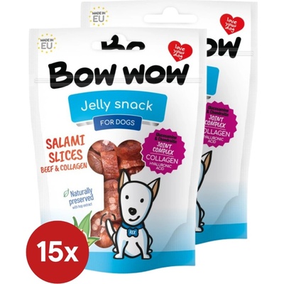 Mira Mar Bow Wow Salámová kolečka Hovězí a kolagen 80 g