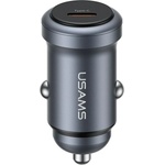 USAMS Автомобилна зарядна USAMS 30W PD, алуминий, тънирана (Usa001687)