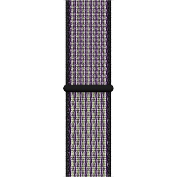 Apple Оригинална текстилна каишка за Apple Watch 42мм, 44мм, 45мм, 46мм, Ultra, Ultra 2, Ultra 3 49мм - Apple Watch Nike Band Sport Loop (лилав-сив) (mwu52zm/a)