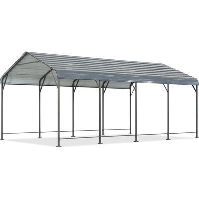 Garden Point Kovový přístřešek pro auto Texas 3,6 x 6 m antracitový – Zboží Mobilmania