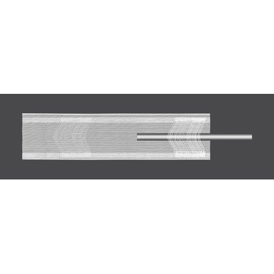 MAGAM Záclonová řasící páska, stuha TZ17, vitrážová na tyč, univerzální řasení, transparentní, šířka 10cm (v metráži) – Zboží Dáma