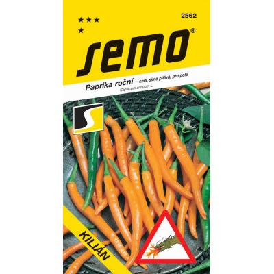 Semo Paprika zeleninová pálivá chili - Kilián oranžová 0,4g / SHU 50 000 /