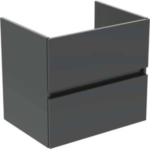 Ideal Standard Eurovit+ - Шкафче за умивалник, 55x60x44 см, 2 чекмеджета, лъскаво сиво R0259TI (R0259TI)