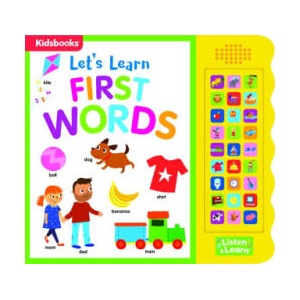 27-Button Sound Book Let's Learn First Words (ISBN: 9781628854916)