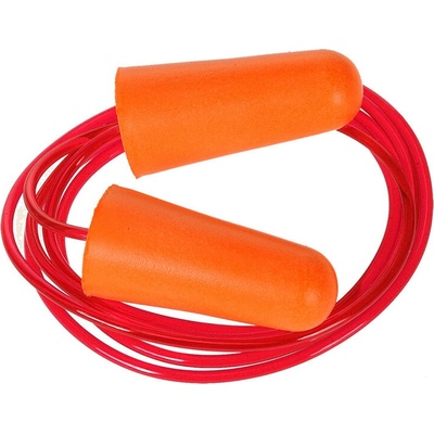PORTWEST Zátky do uší EP08 PU se šňůrkou, 200 párů POR-EP08ORR Oranžová