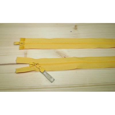 Kostenný zips žltá 3mm deliteľný obojsmerný 70cm