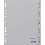 DURABLE Регистър DURABLE пластмаса с печат A/4 maxi A-Z 20 броя сив 652010 (652010)