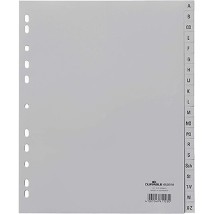 DURABLE Регистър DURABLE пластмаса с печат A/4 maxi A-Z 20 броя сив 652010 (652010)